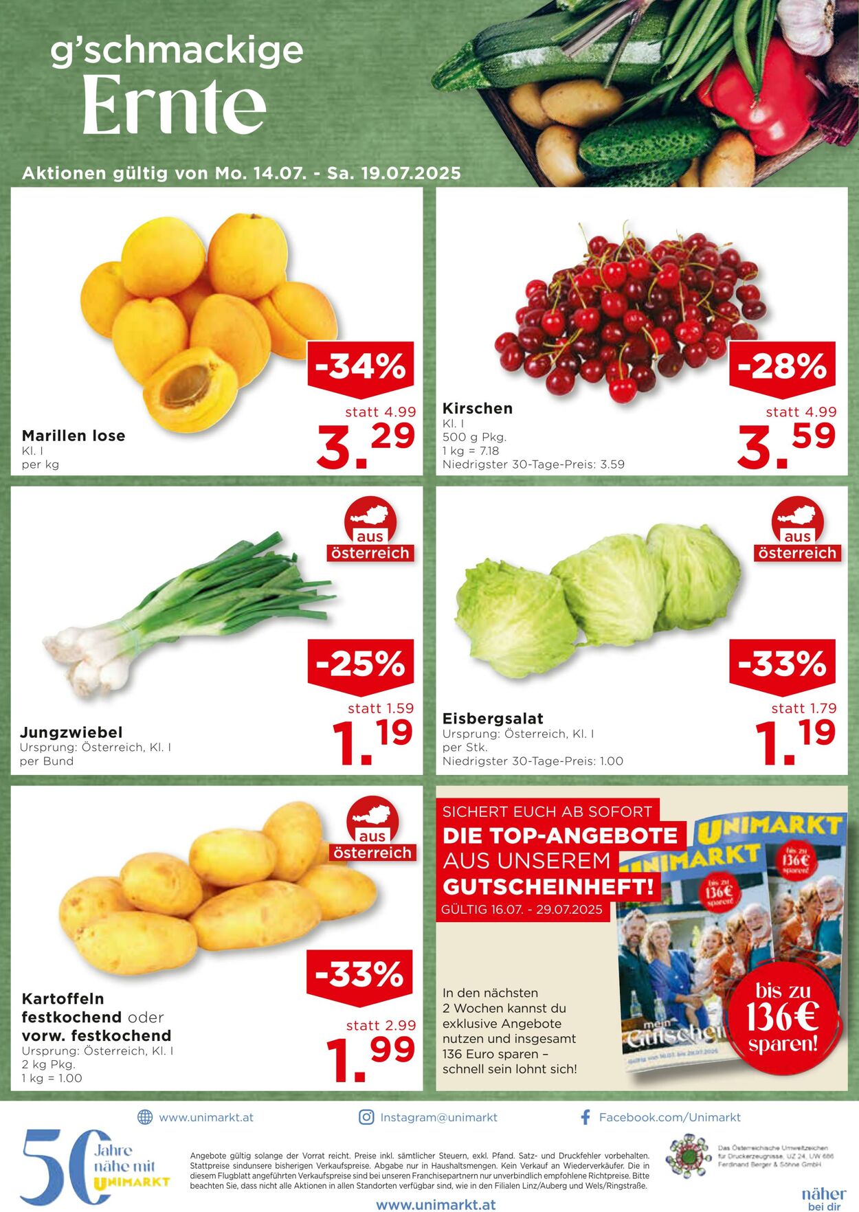 Prospekt Unimarkt 16.07.2025 - 22.07.2025