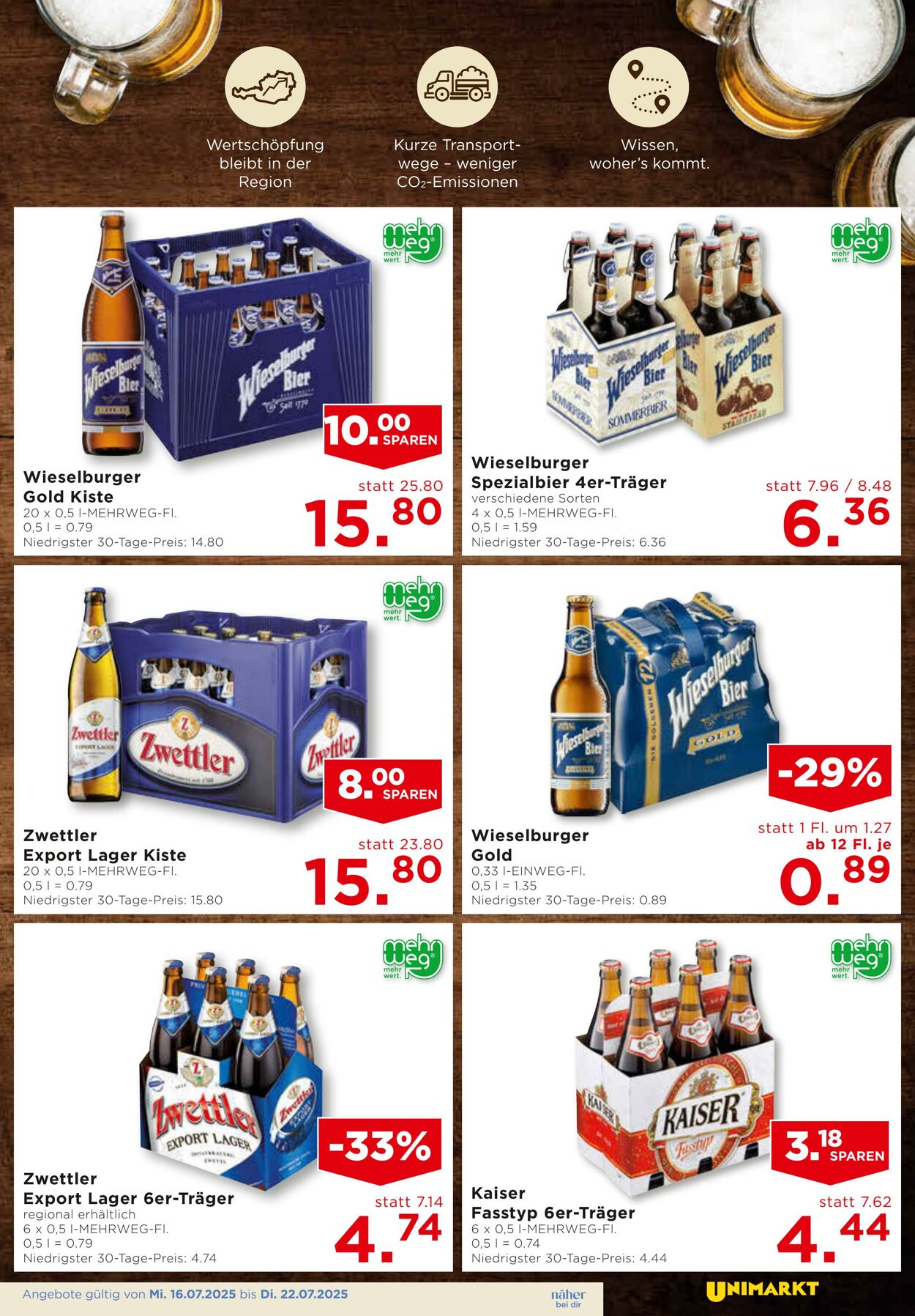 Prospekt Unimarkt 16.07.2025 - 22.07.2025