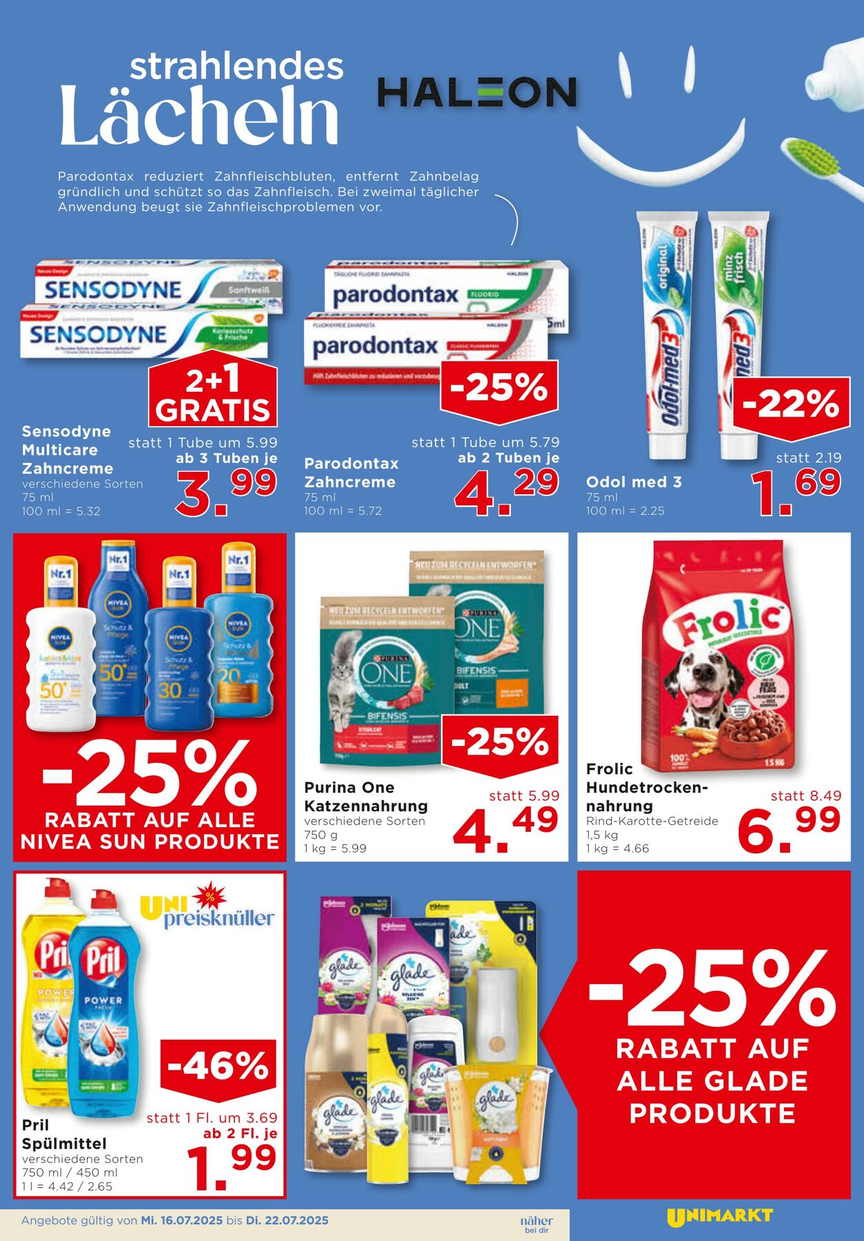 Prospekt Unimarkt 16.07.2025 - 22.07.2025