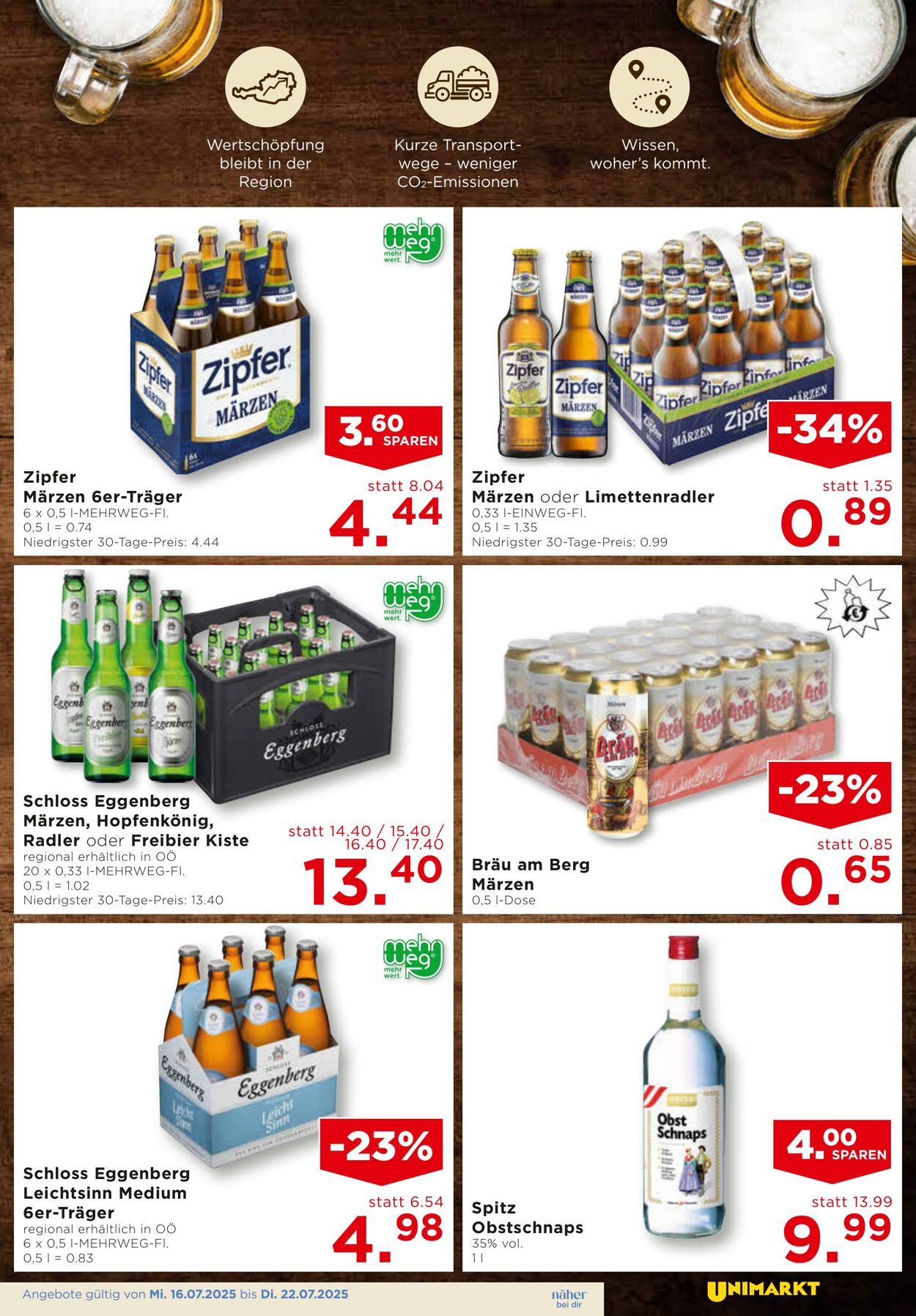 Prospekt Unimarkt 16.07.2025 - 22.07.2025