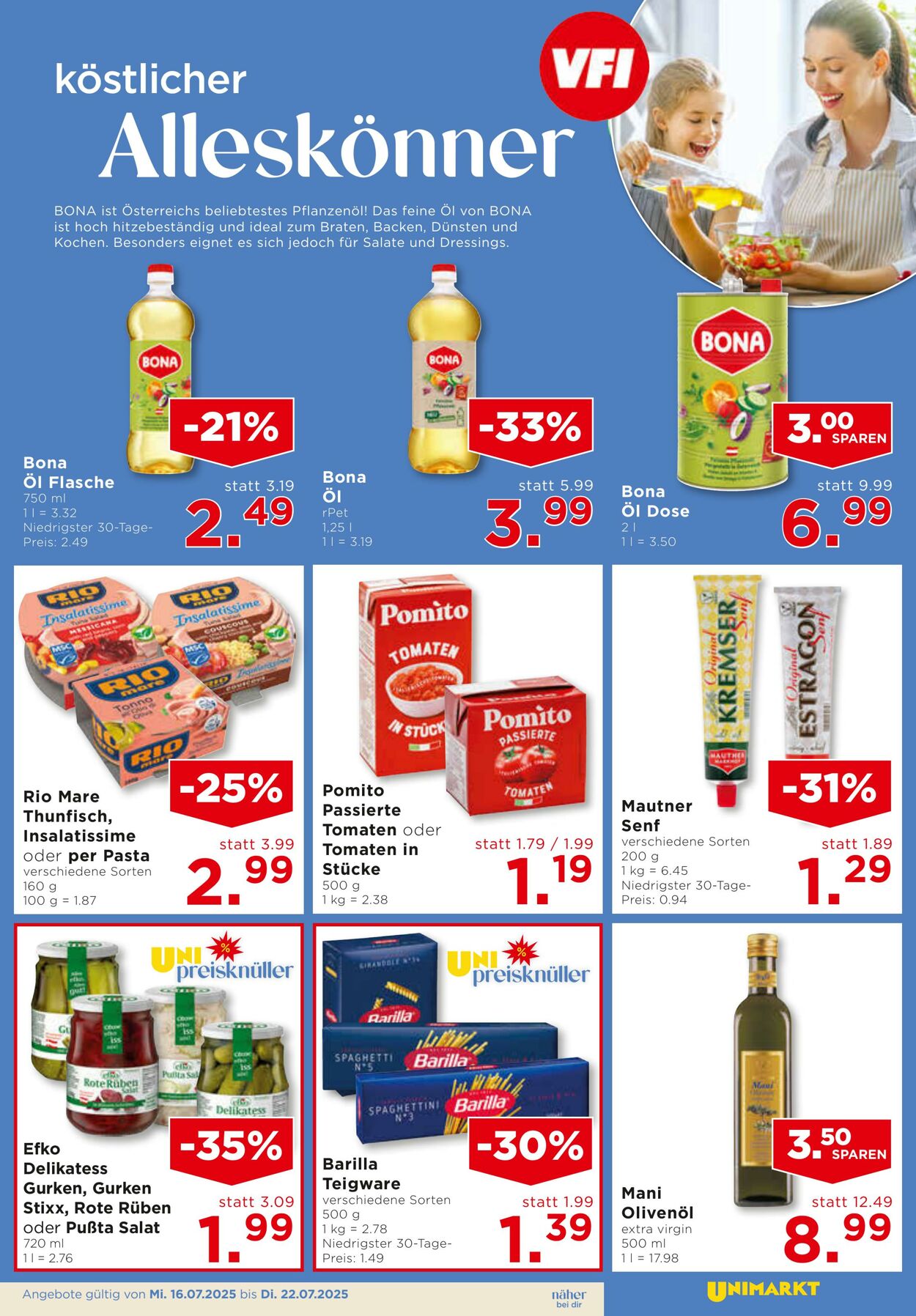 Prospekt Unimarkt 16.07.2025 - 22.07.2025