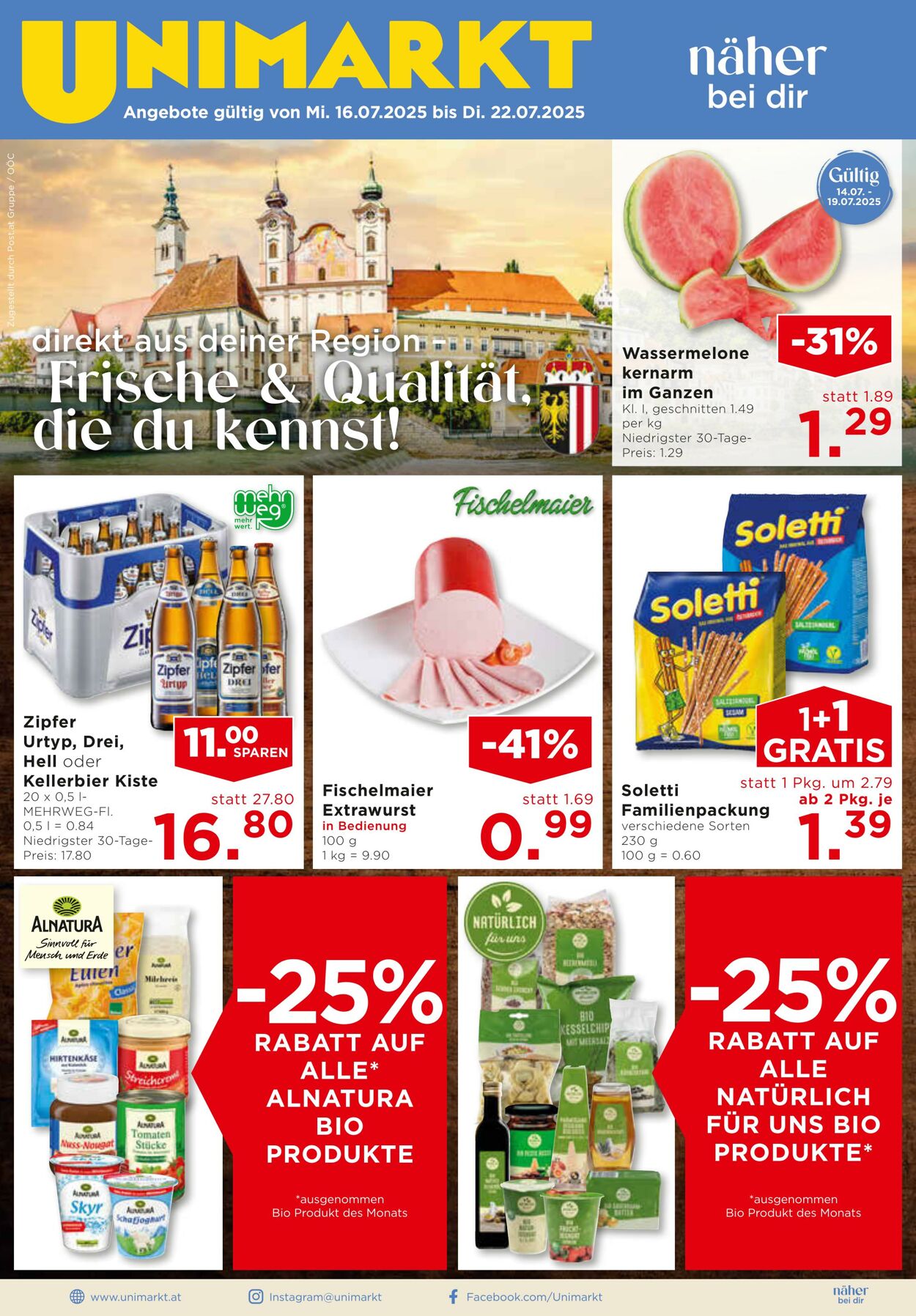 Prospekt Unimarkt 16.07.2025 - 22.07.2025