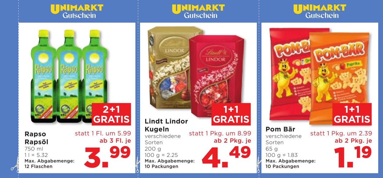 Prospekt Unimarkt 16.10.2024 - 29.10.2024