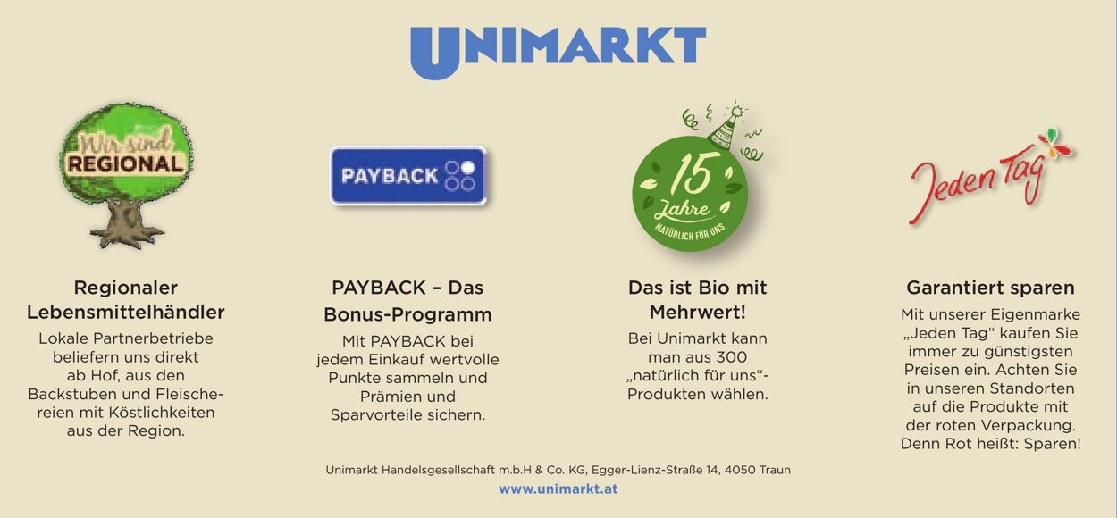 Prospekt Unimarkt 16.10.2024 - 29.10.2024