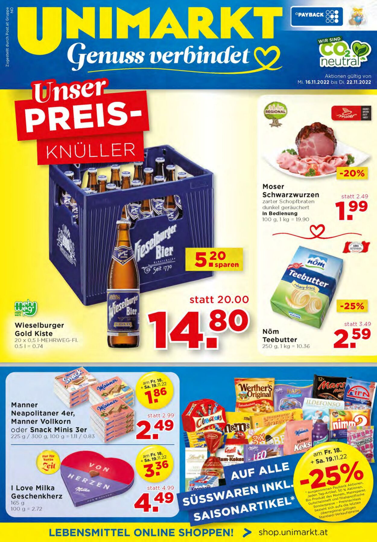 Prospekt Unimarkt 16.11.2022 - 22.11.2022