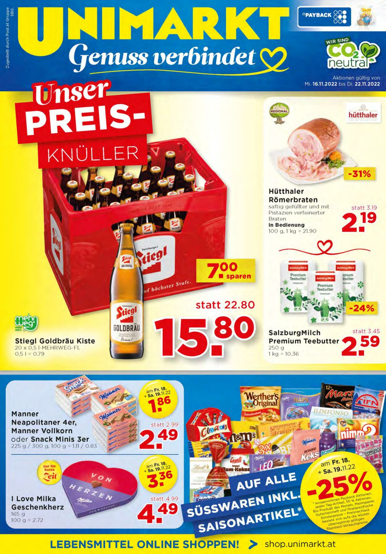 Prospekt Unimarkt 16.11.2022 - 22.11.2022