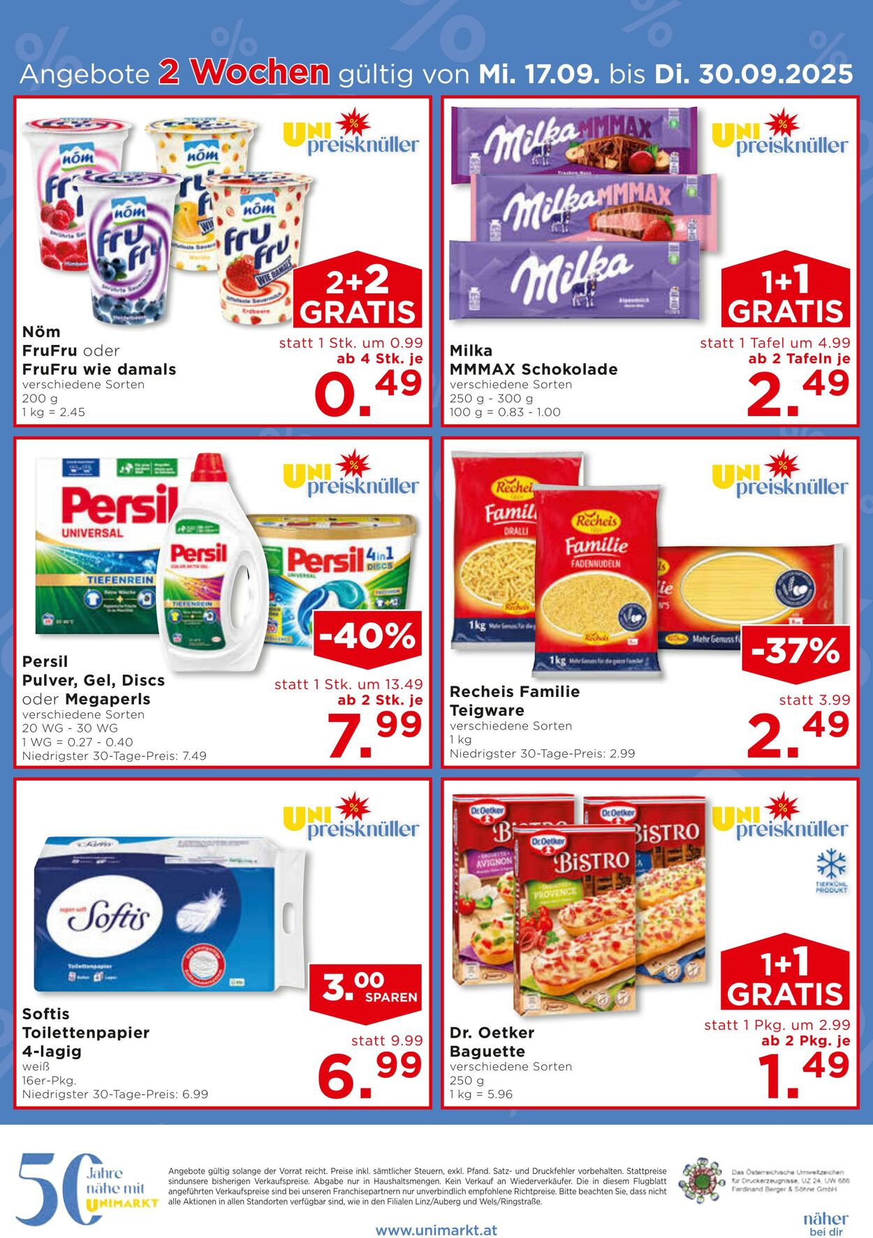 Prospekt Unimarkt 17.09.2025 - 23.09.2025
