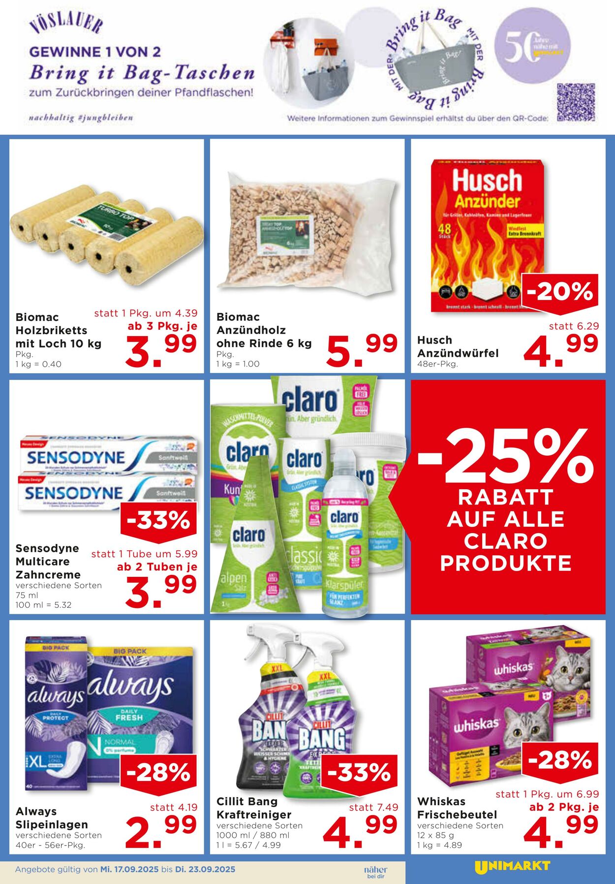 Prospekt Unimarkt 17.09.2025 - 23.09.2025