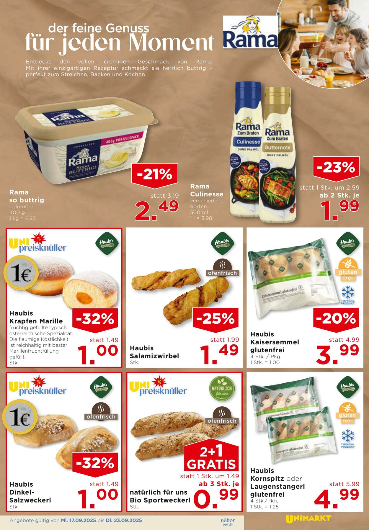 Prospekt Unimarkt 17.09.2025 - 23.09.2025