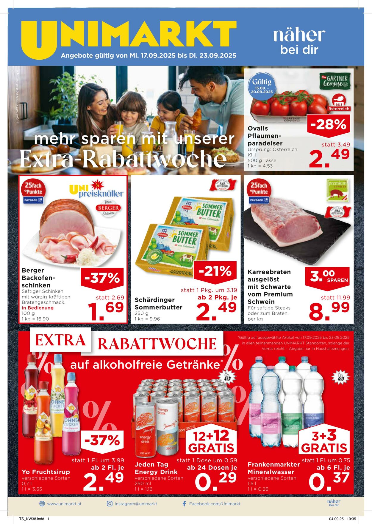 Prospekt Unimarkt 17.09.2025 - 23.09.2025