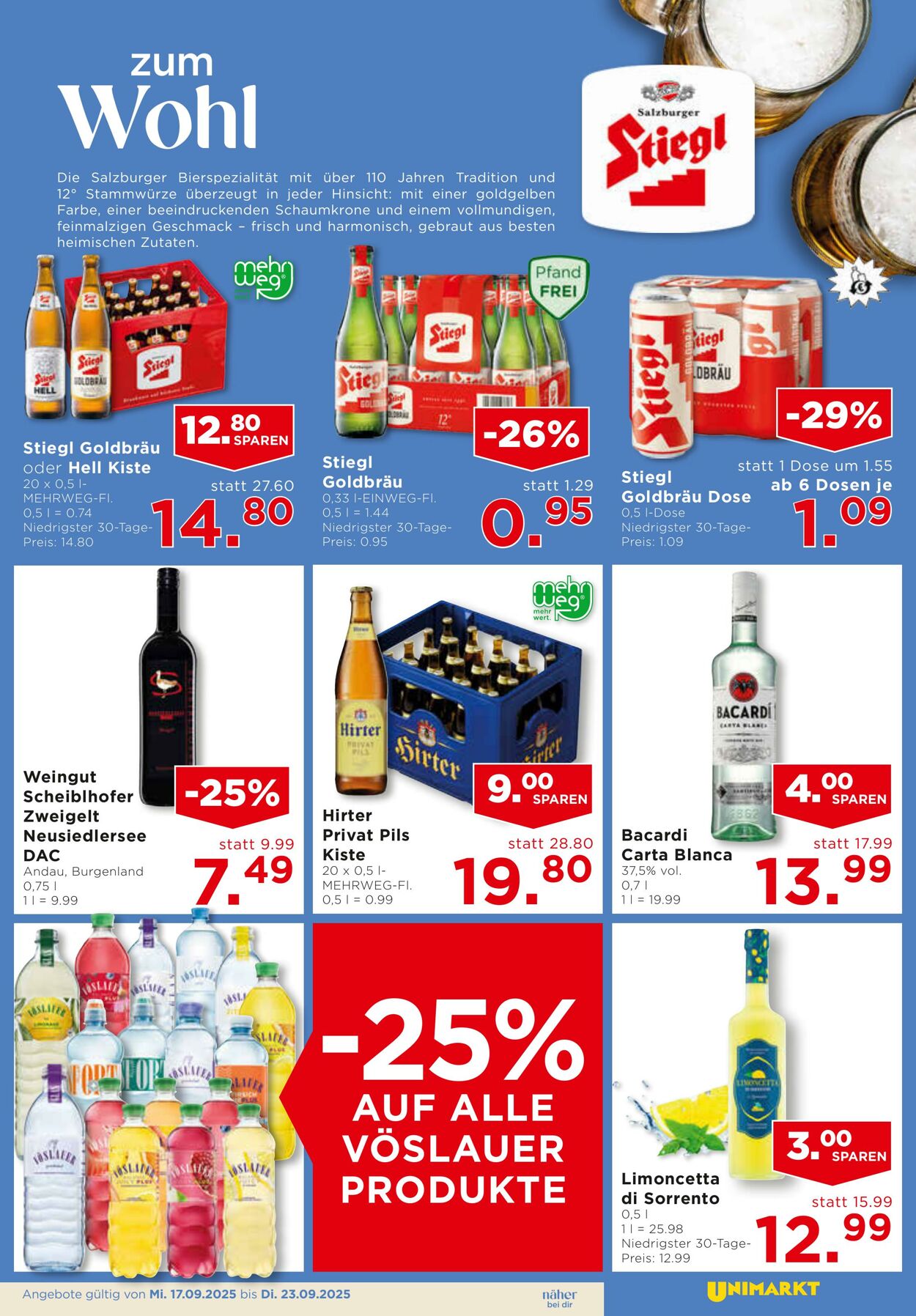 Prospekt Unimarkt 17.09.2025 - 23.09.2025
