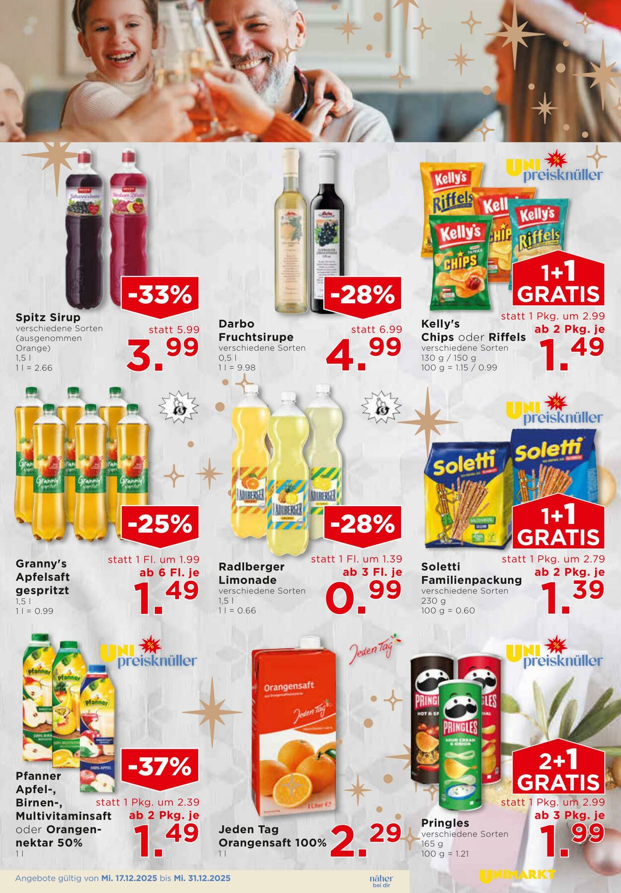 Prospekt Unimarkt 17.12.2025 - 31.12.2025