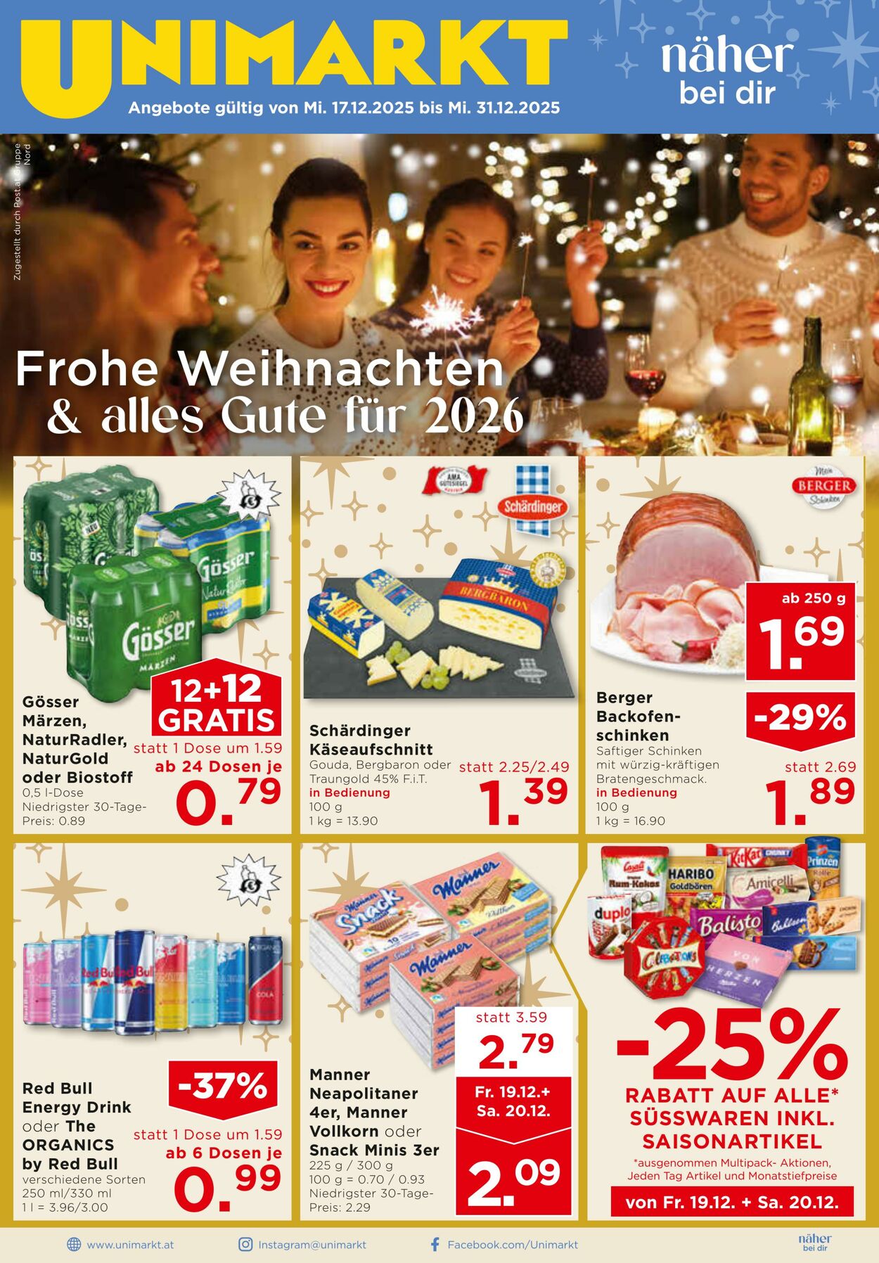 Prospekt Unimarkt 17.12.2025 - 31.12.2025