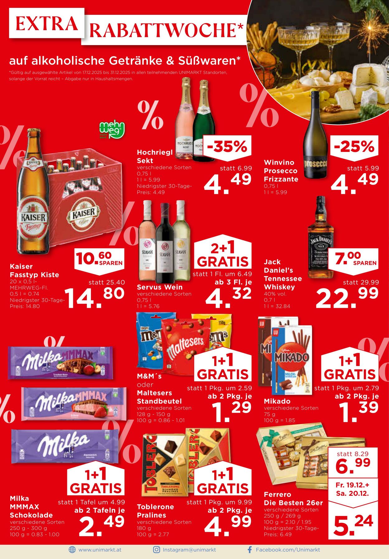 Prospekt Unimarkt 17.12.2025 - 31.12.2025