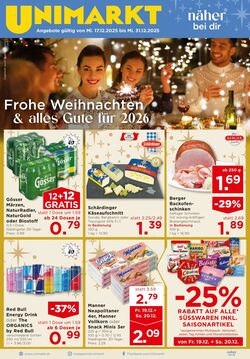 Prospekt Unimarkt 17.12.2025 - 31.12.2025