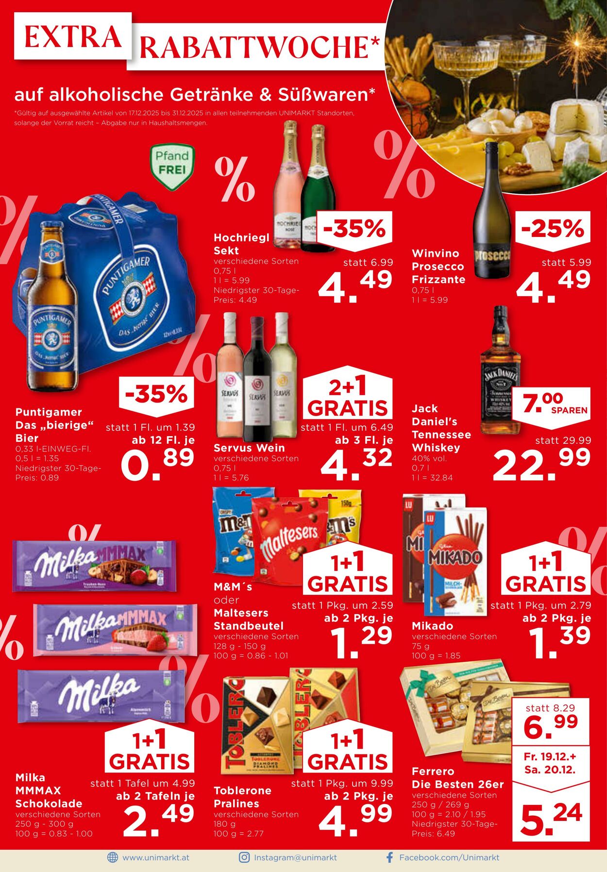 Prospekt Unimarkt 17.12.2025 - 31.12.2025