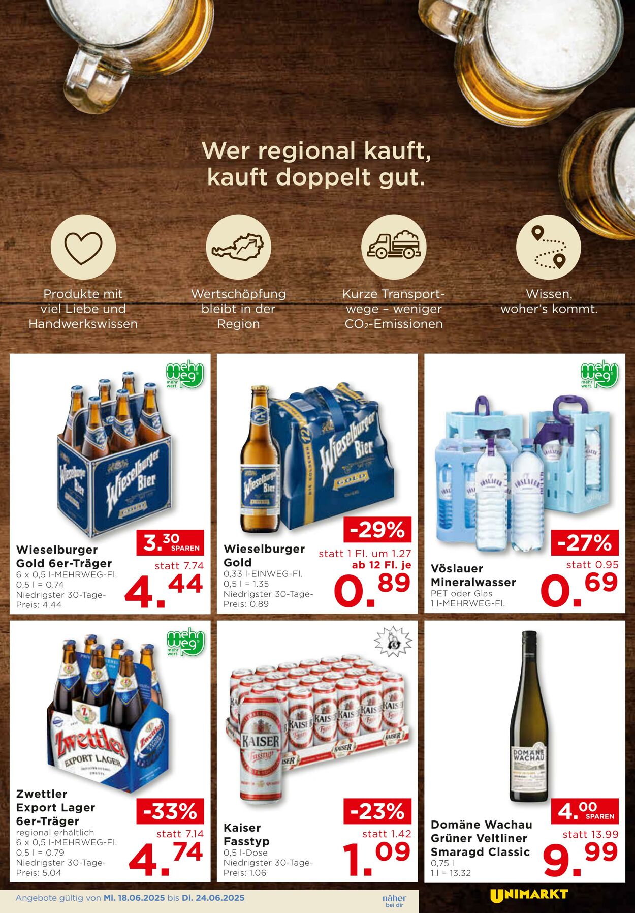 Prospekt Unimarkt 18.06.2025 - 24.06.2025