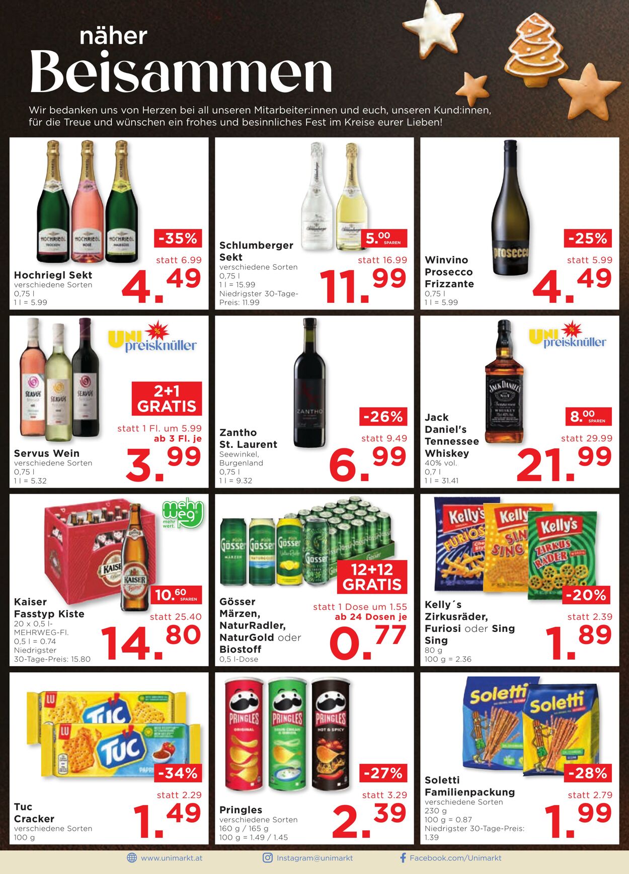 Prospekt Unimarkt 18.12.2024 - 31.12.2024