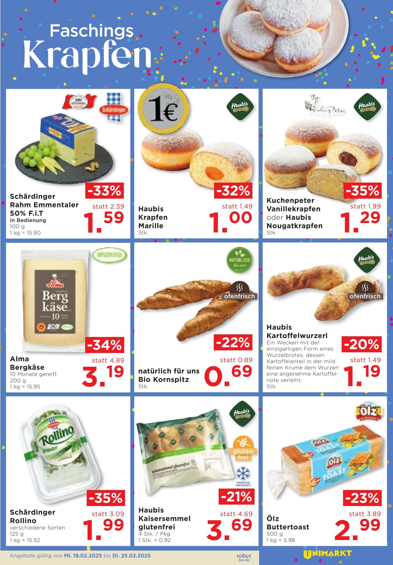 Prospekt Unimarkt 19.02.2025 - 25.02.2025