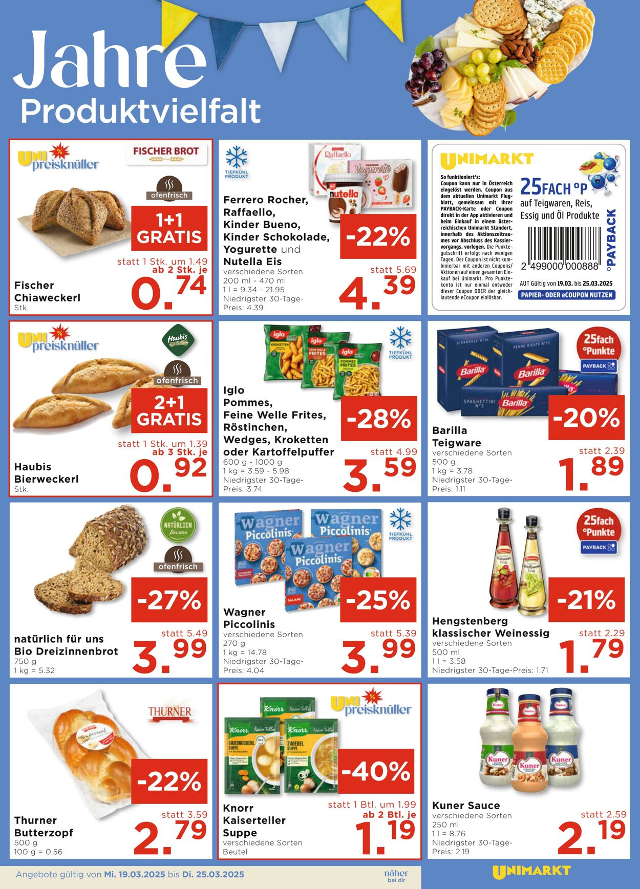 Prospekt Unimarkt 19.03.2025 - 25.03.2025