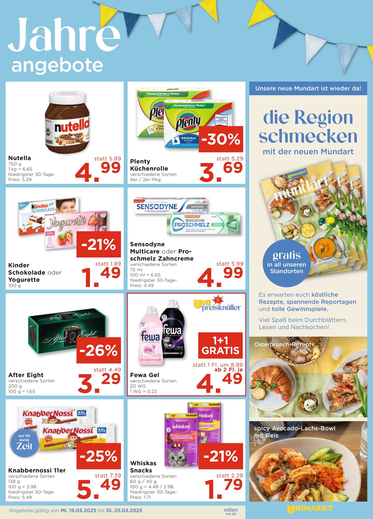 Prospekt Unimarkt 19.03.2025 - 25.03.2025