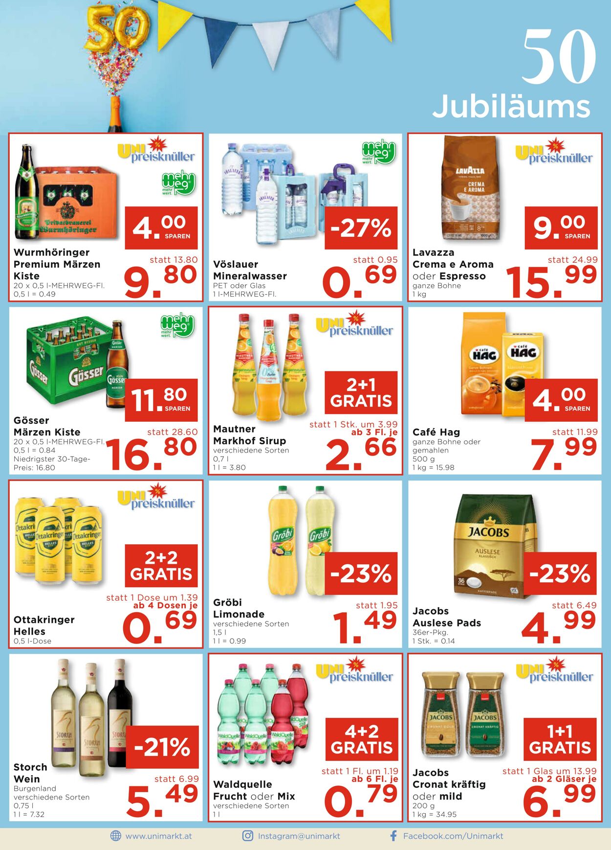 Prospekt Unimarkt 19.03.2025 - 25.03.2025