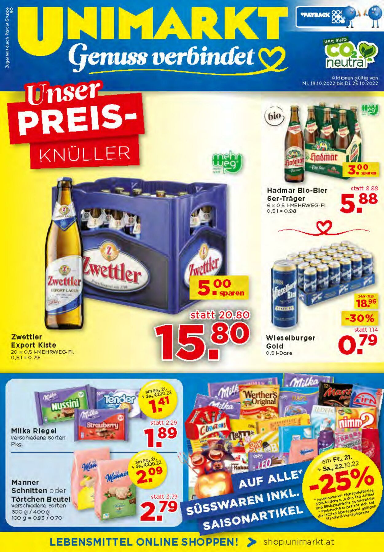 Prospekt Unimarkt 19.10.2022 - 25.10.2022