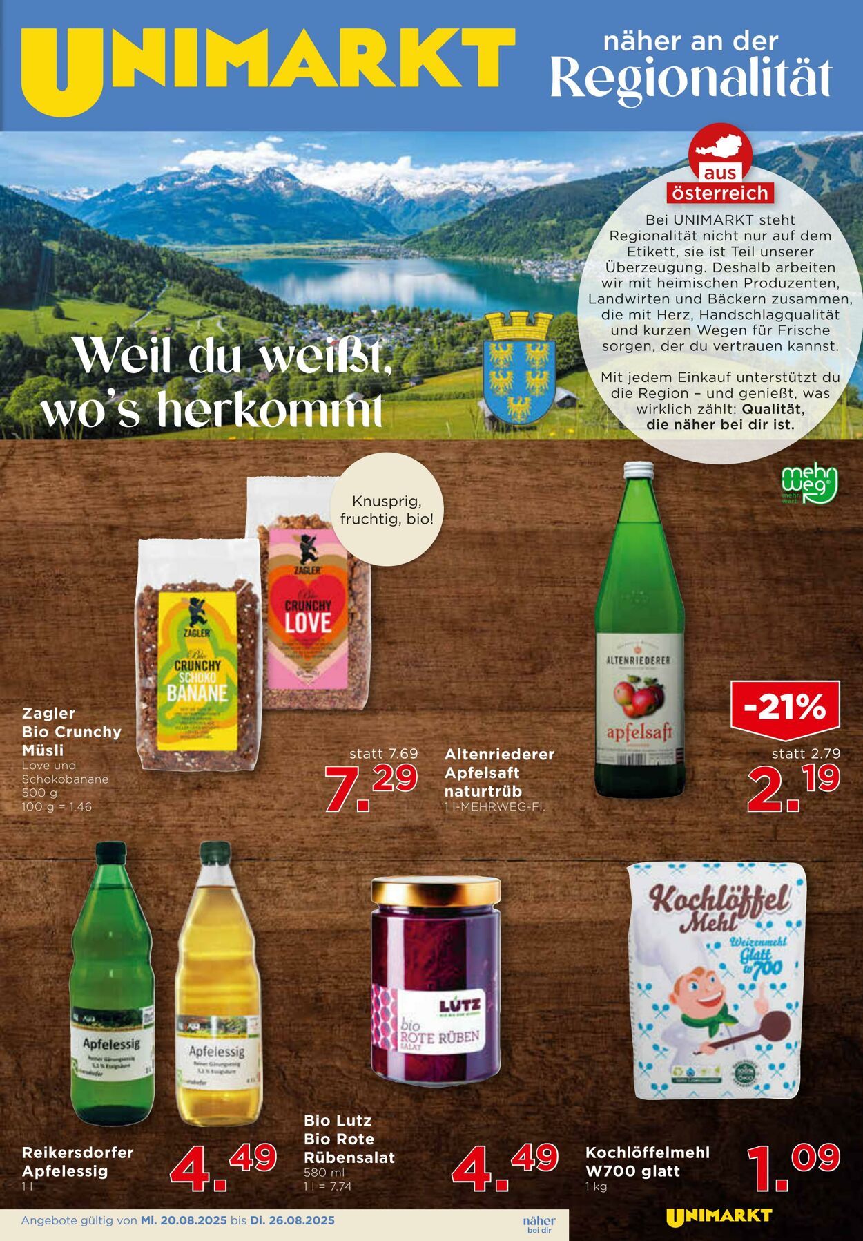 Prospekt Unimarkt 20.08.2025 - 26.08.2025