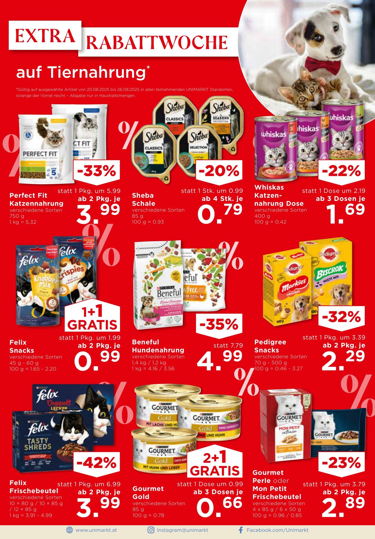 Prospekt Unimarkt 20.08.2025 - 26.08.2025