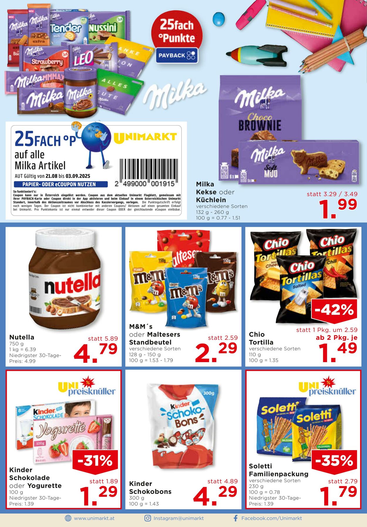 Prospekt Unimarkt 20.08.2025 - 26.08.2025