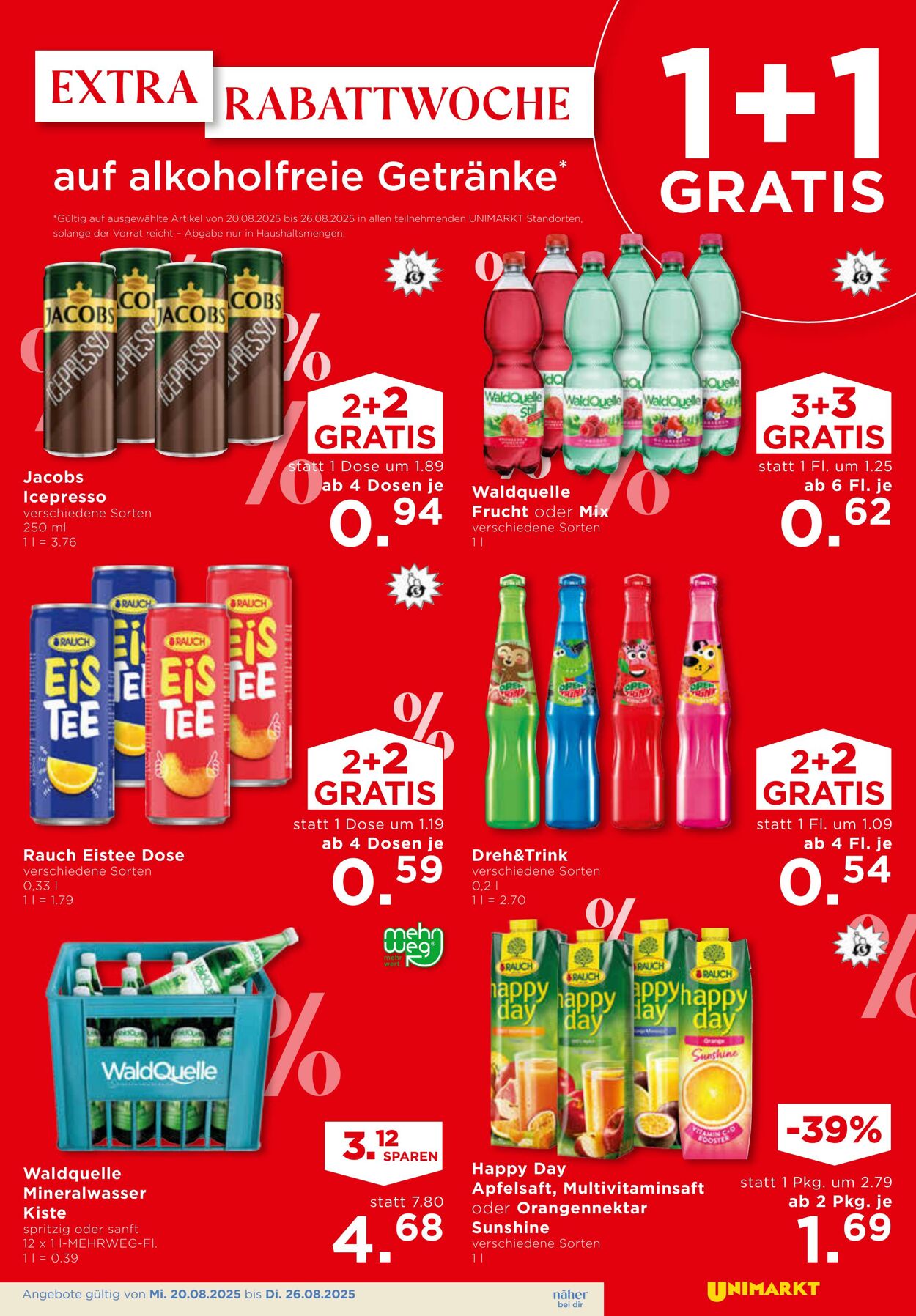 Prospekt Unimarkt 20.08.2025 - 26.08.2025