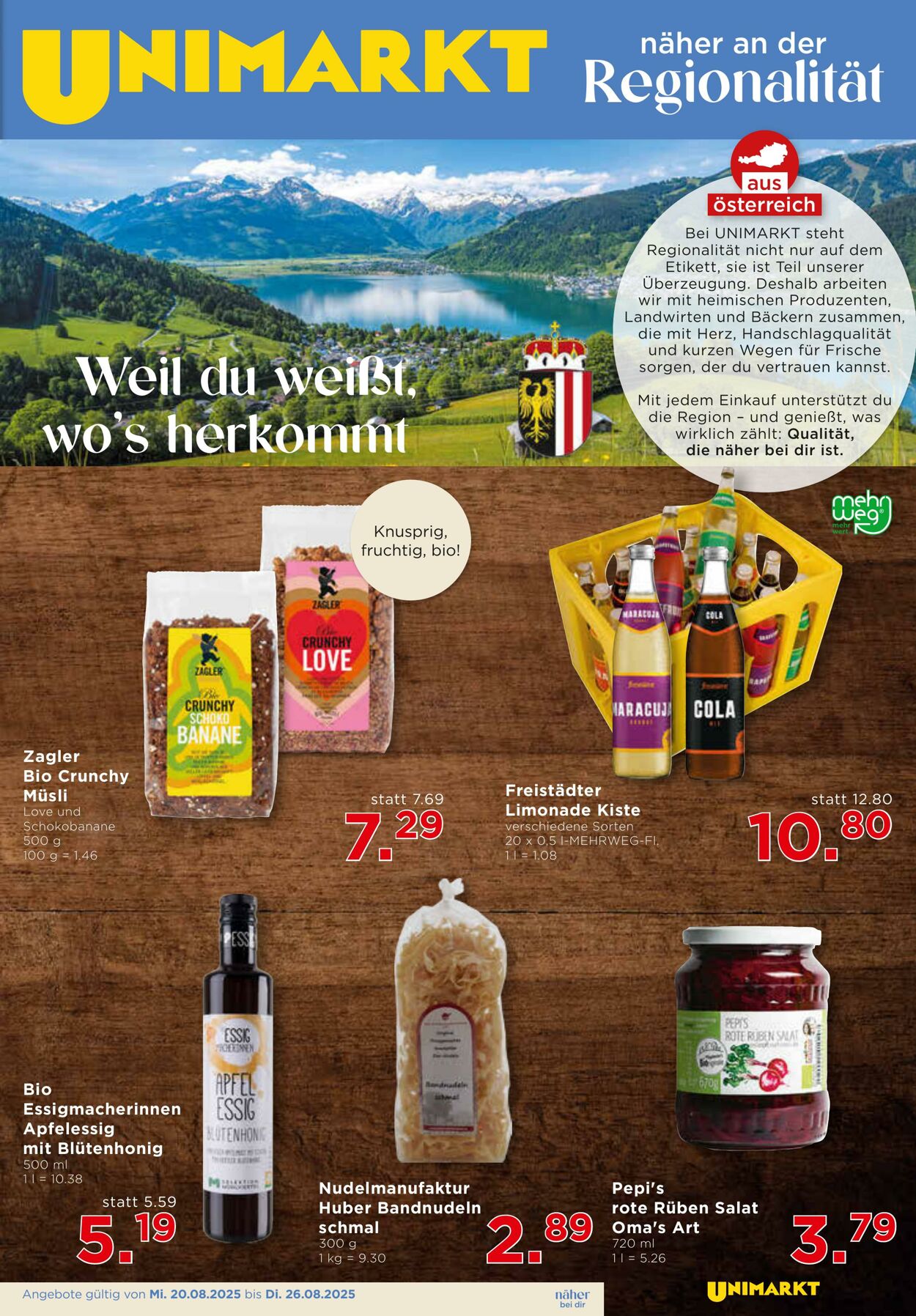 Prospekt Unimarkt 20.08.2025 - 26.08.2025