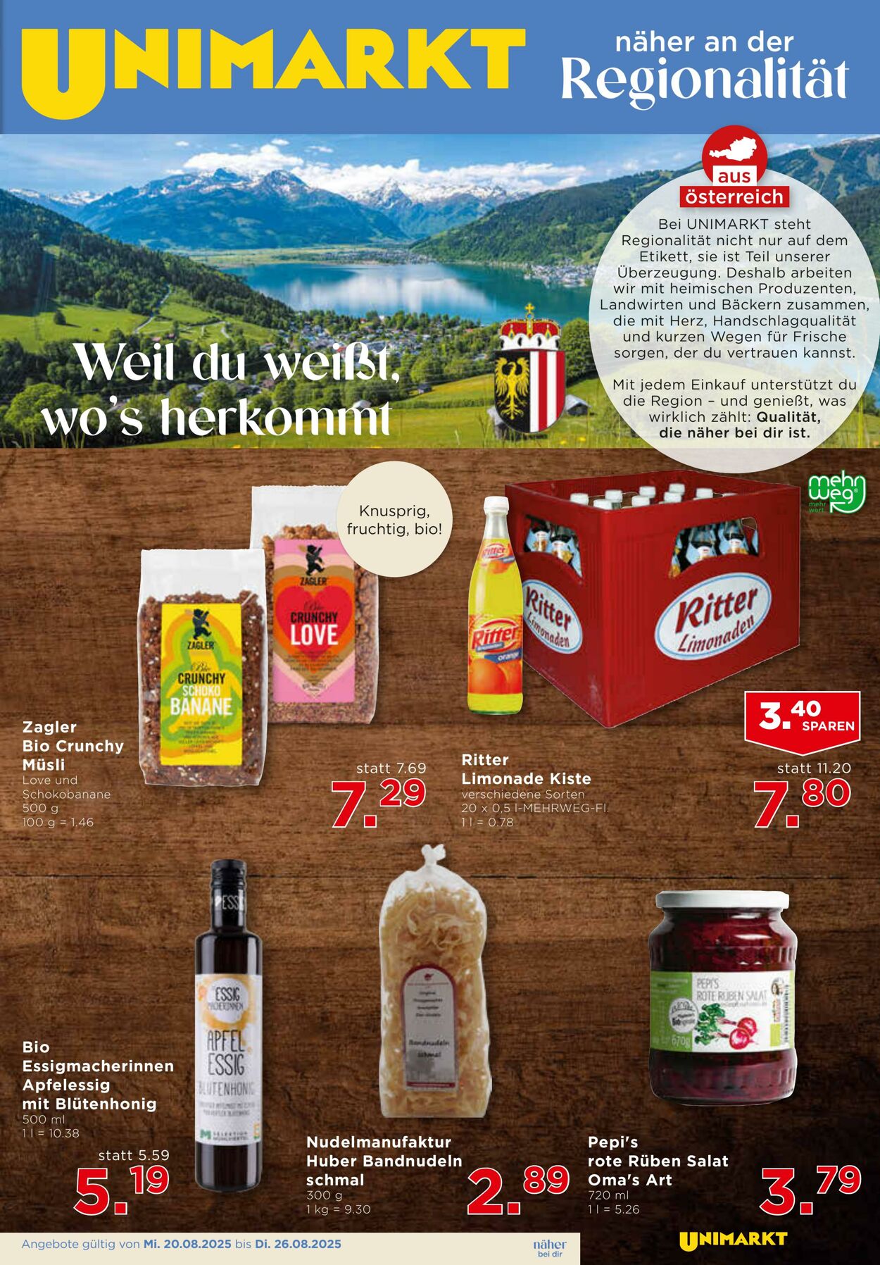 Prospekt Unimarkt 20.08.2025 - 26.08.2025