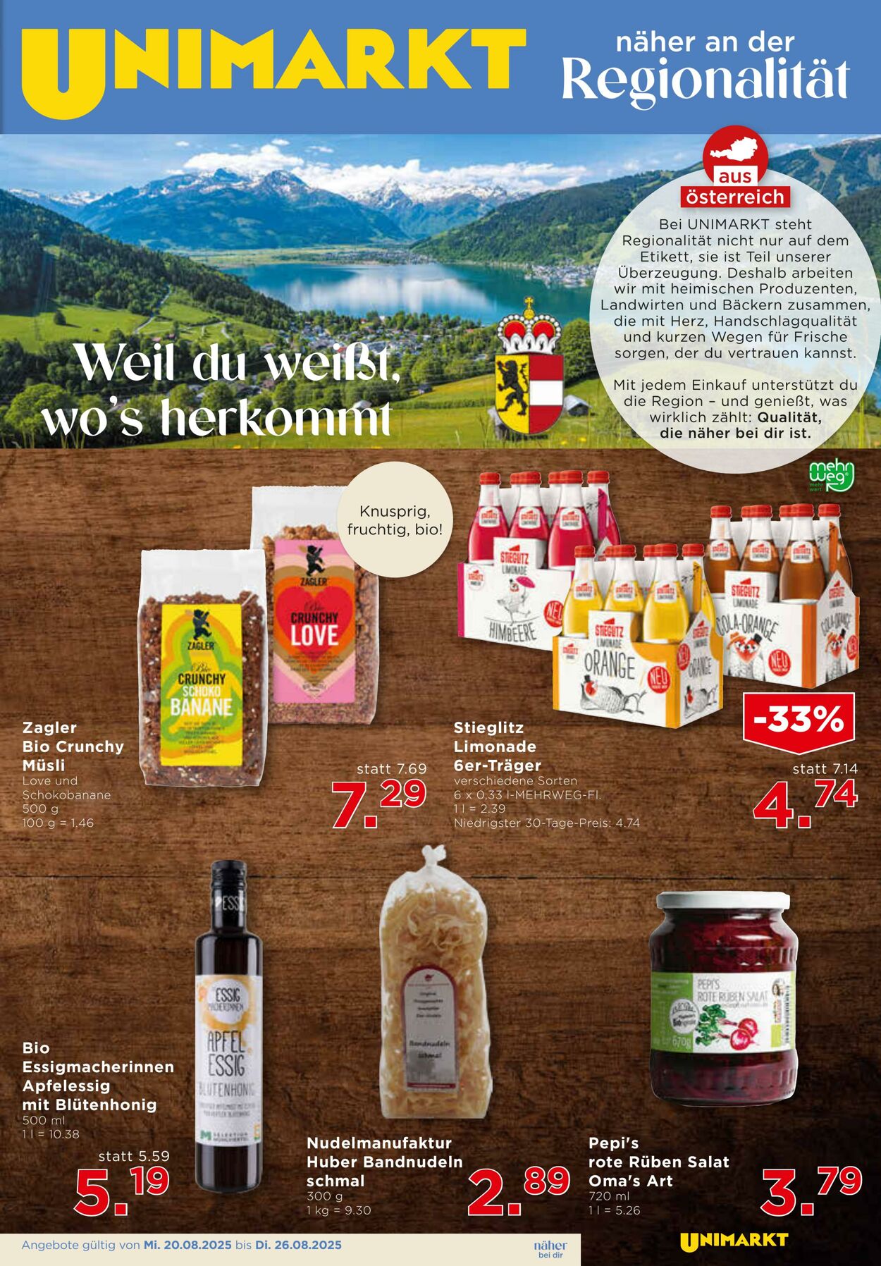 Prospekt Unimarkt 20.08.2025 - 26.08.2025