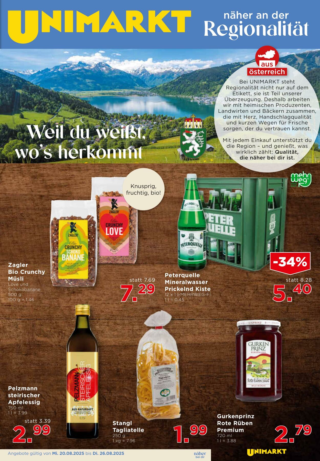 Prospekt Unimarkt 20.08.2025 - 26.08.2025