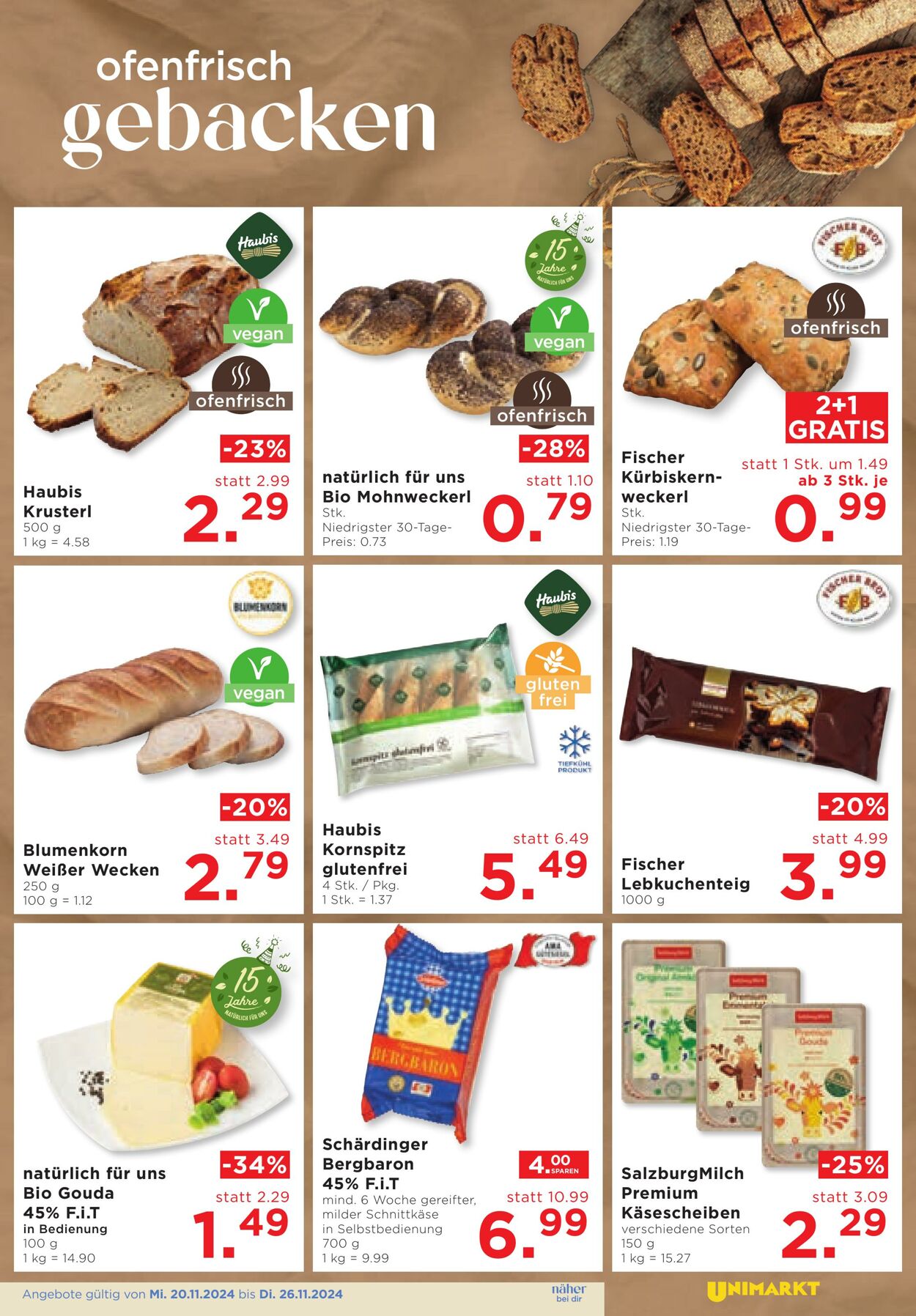 Prospekt Unimarkt 20.11.2024 - 26.11.2024