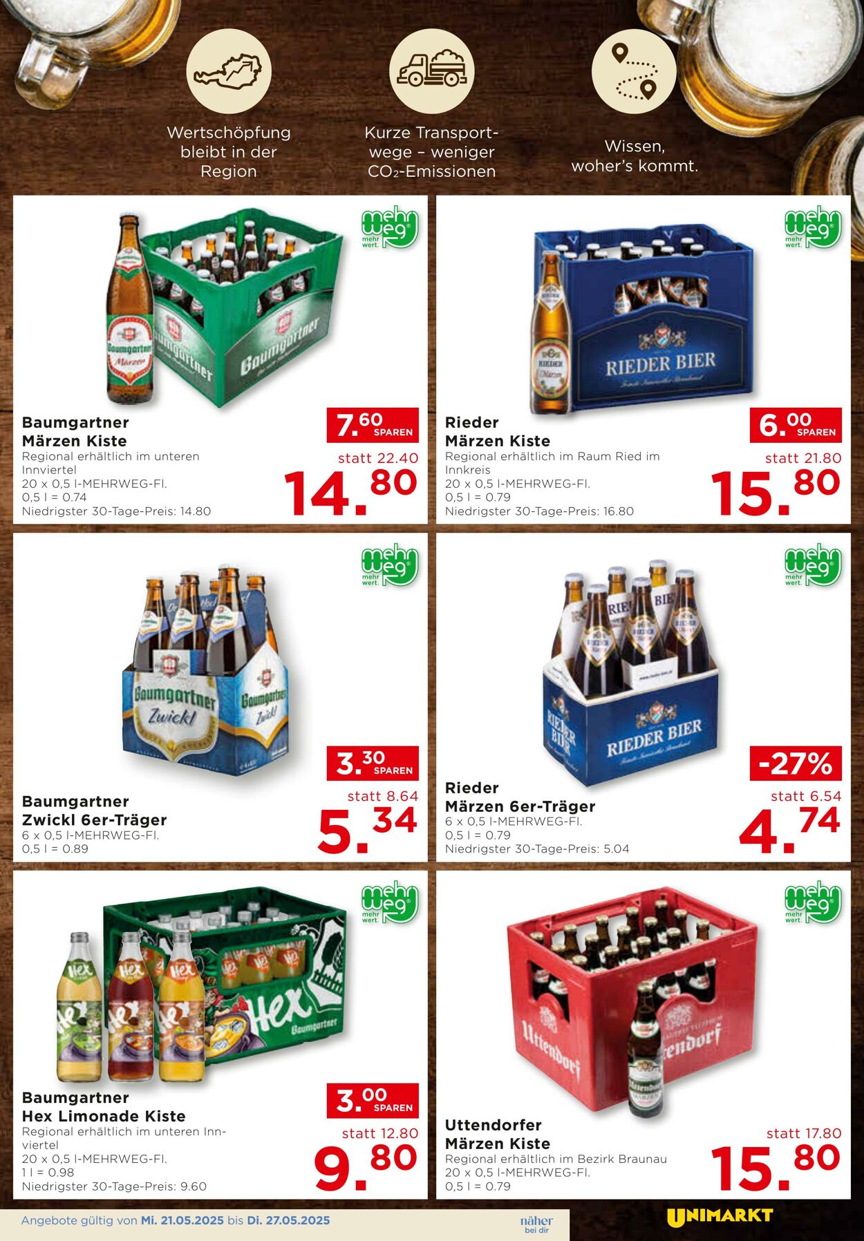 Prospekt Unimarkt 21.05.2025 - 27.05.2025