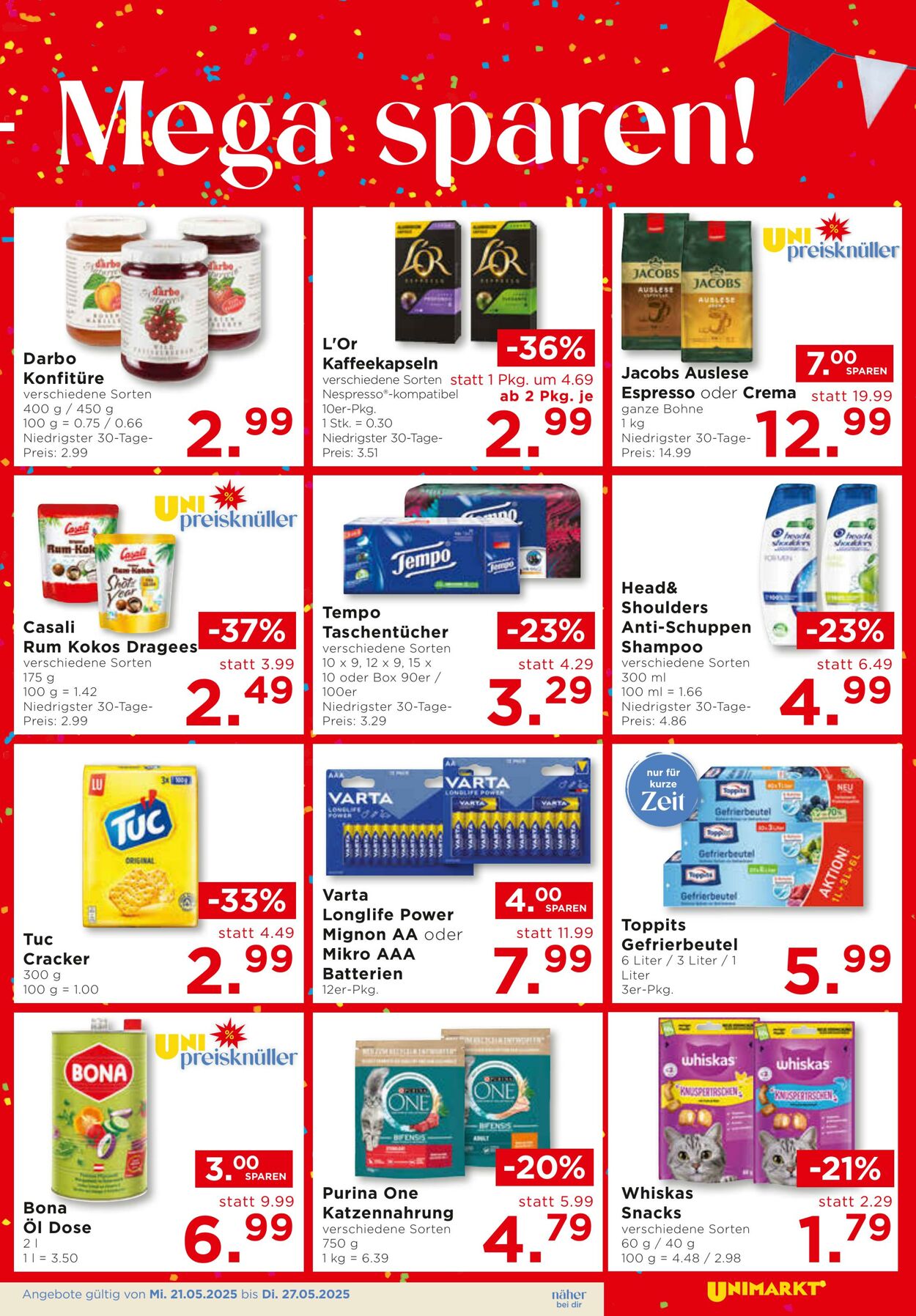 Prospekt Unimarkt 21.05.2025 - 27.05.2025