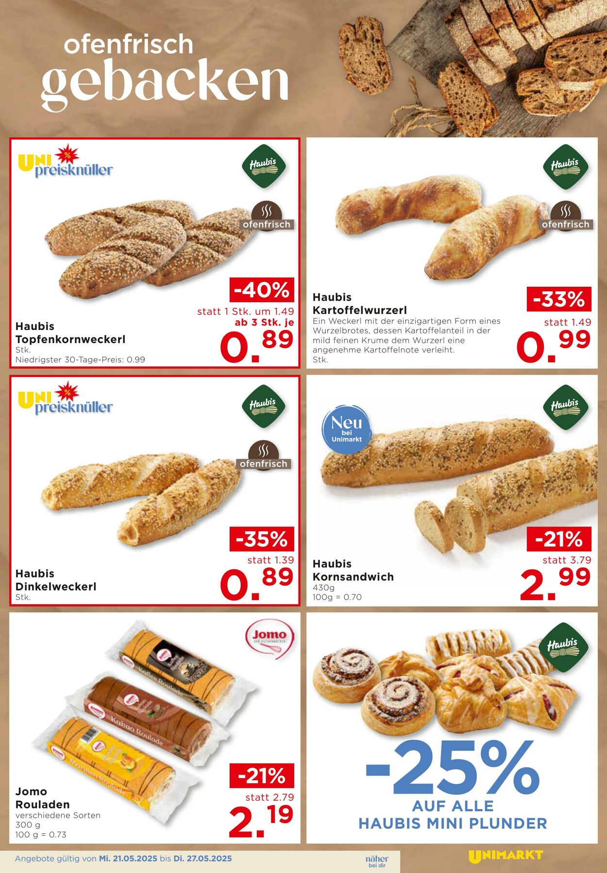 Prospekt Unimarkt 21.05.2025 - 27.05.2025