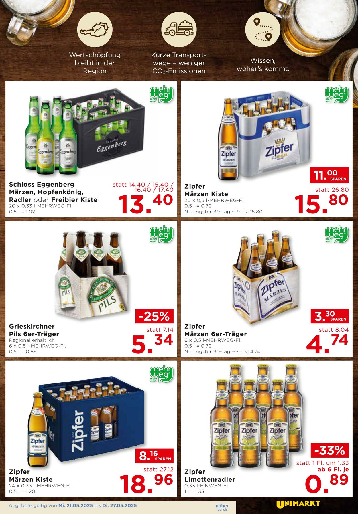 Prospekt Unimarkt 21.05.2025 - 27.05.2025
