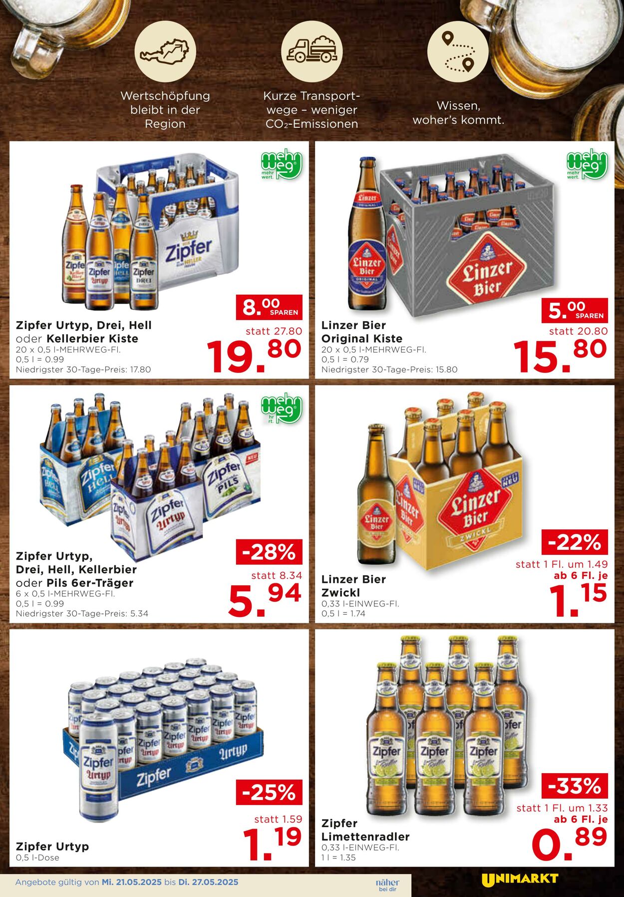 Prospekt Unimarkt 21.05.2025 - 27.05.2025