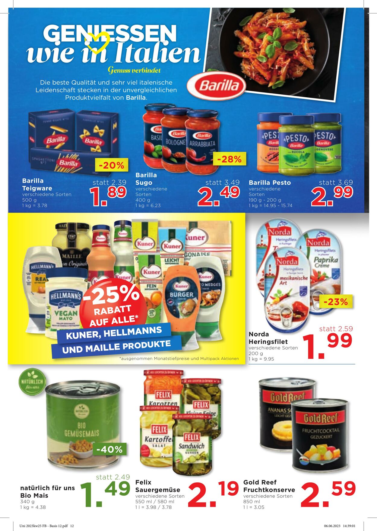 Prospekt Unimarkt 21.06.2023 - 27.06.2023