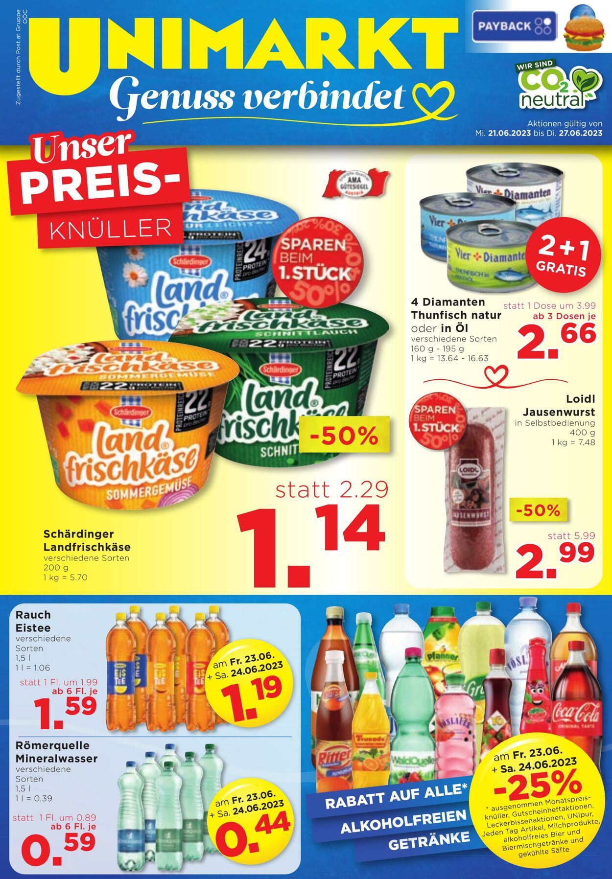 Prospekt Unimarkt 21.06.2023 - 27.06.2023