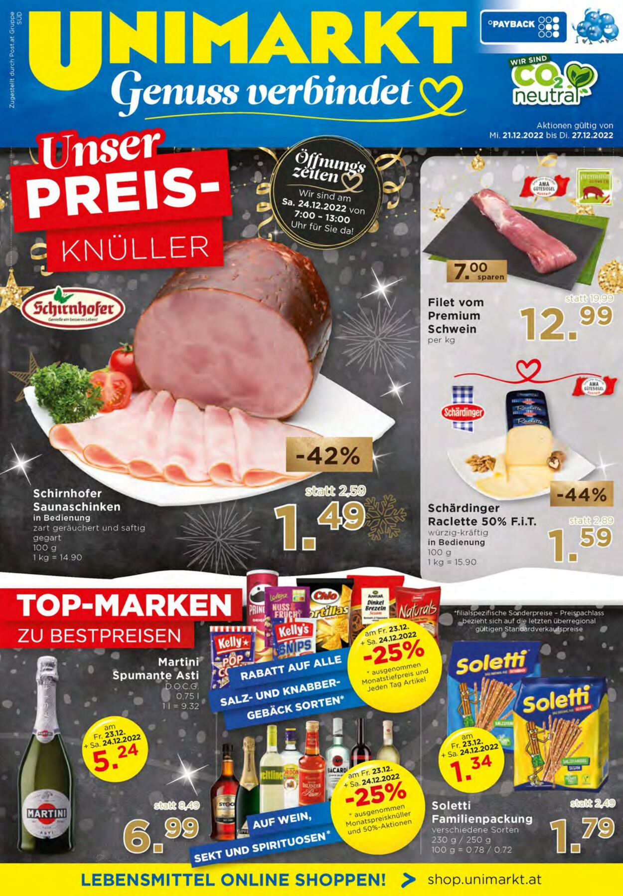 Prospekt Unimarkt 21.12.2022 - 27.12.2022