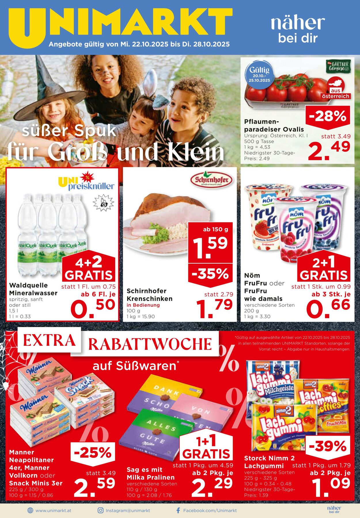 Prospekt Unimarkt 22.10.2025 - 28.10.2025