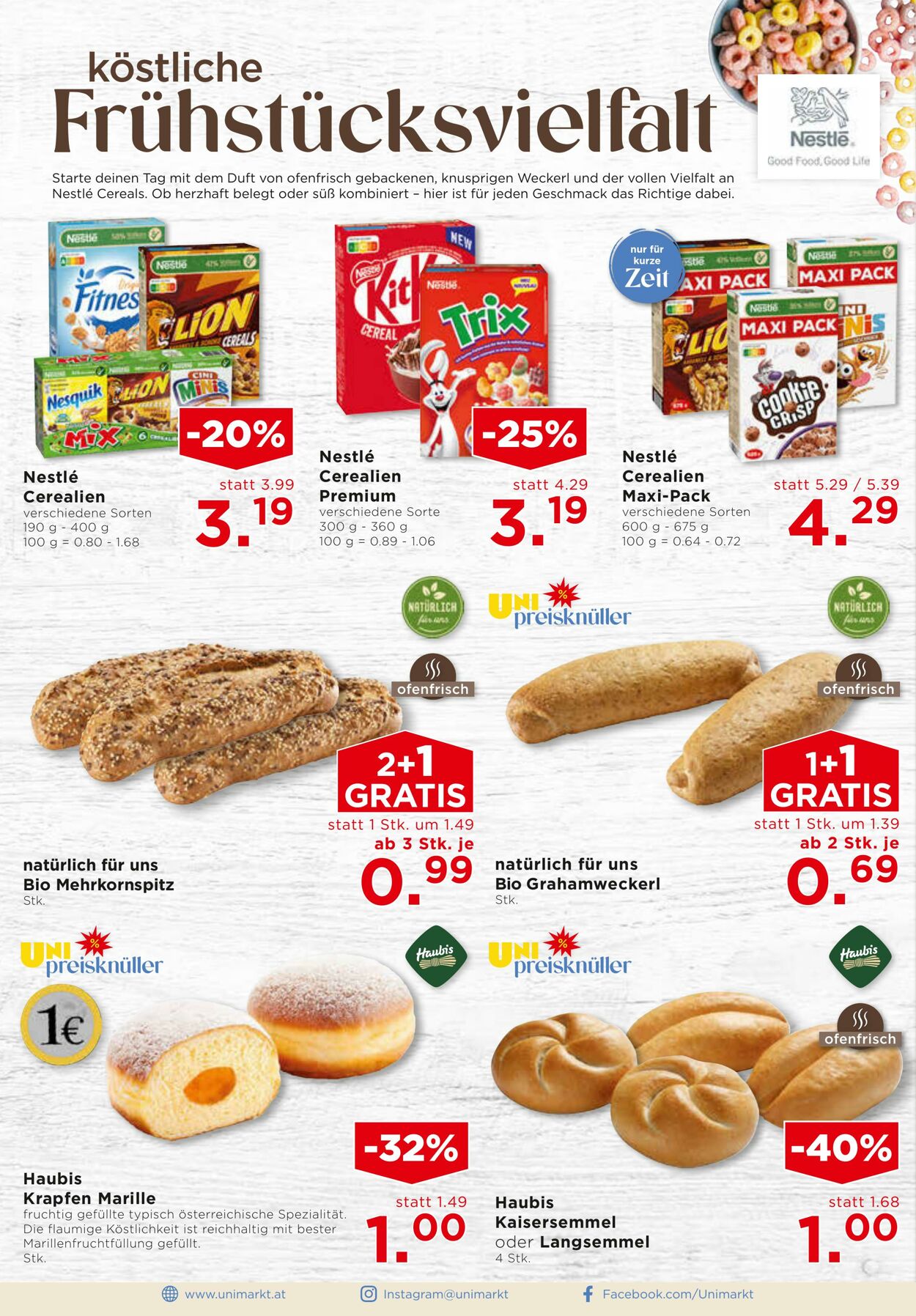 Prospekt Unimarkt 22.10.2025 - 28.10.2025