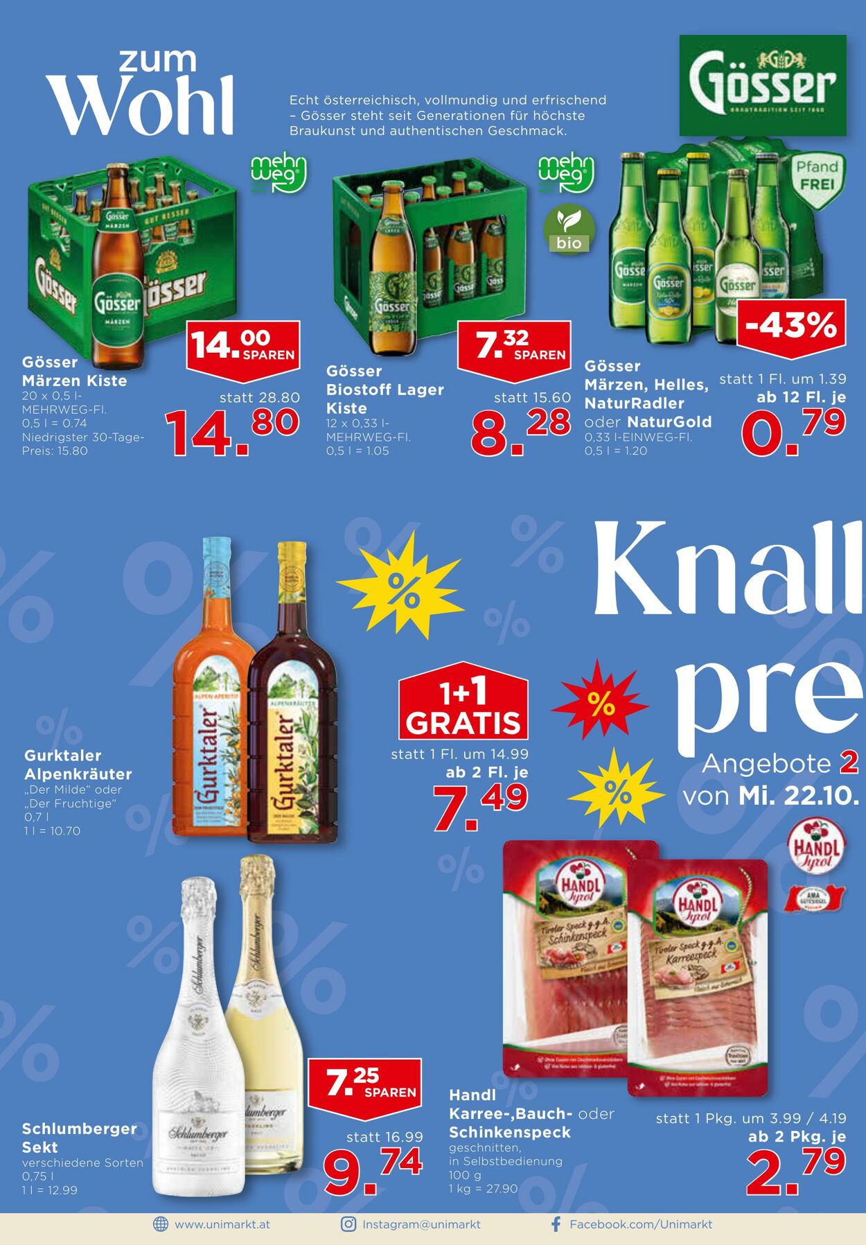 Prospekt Unimarkt 22.10.2025 - 28.10.2025