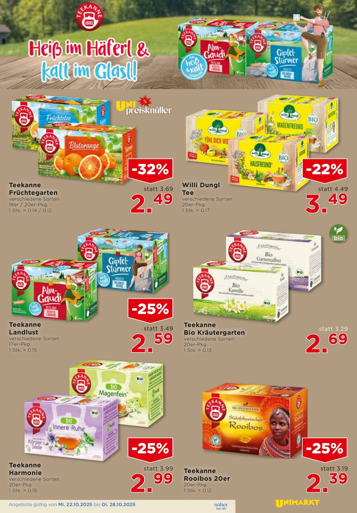 Prospekt Unimarkt 22.10.2025 - 28.10.2025