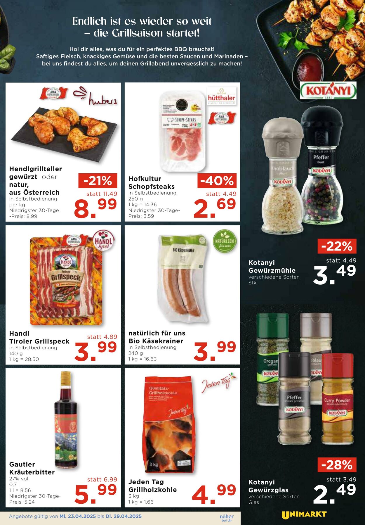Prospekt Unimarkt 23.04.2025 - 29.04.2025