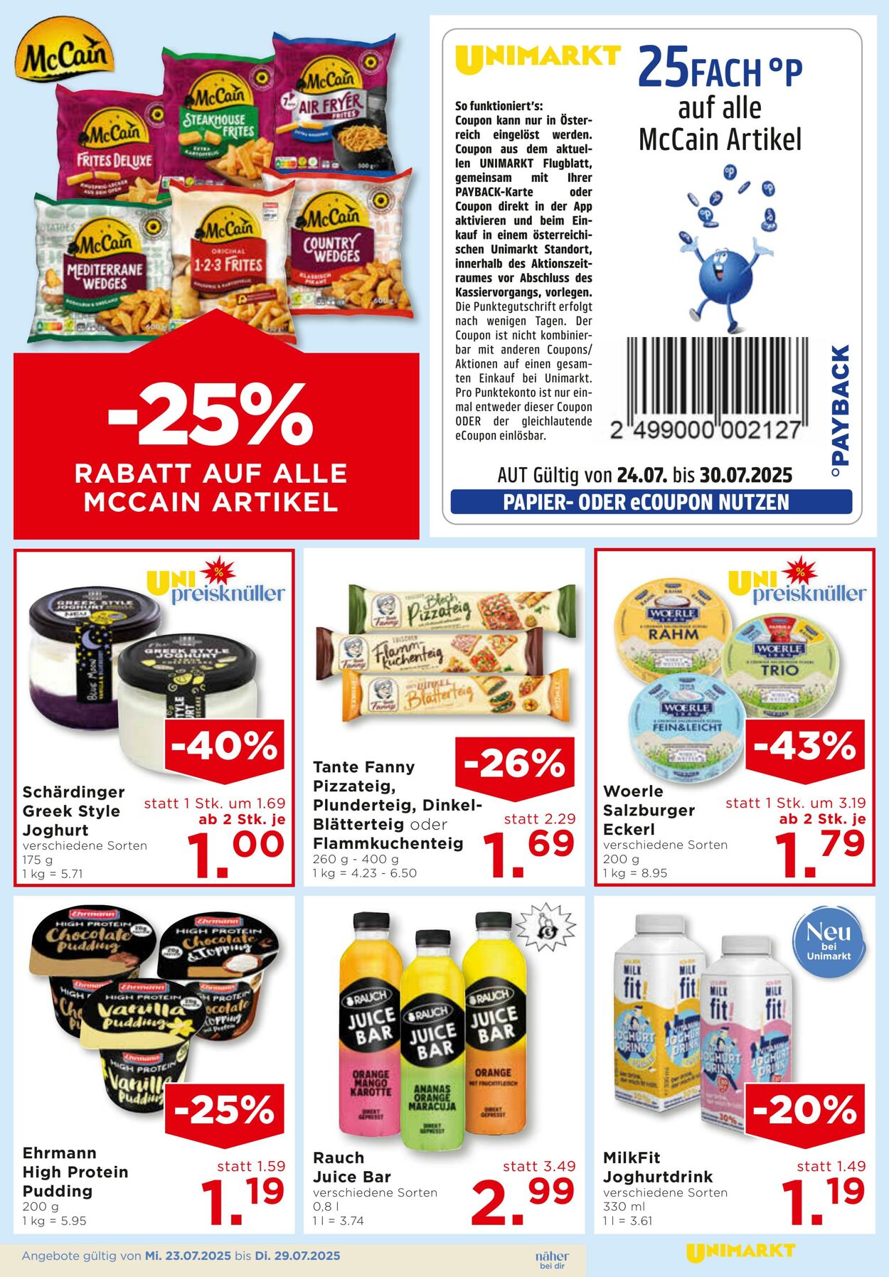 Prospekt Unimarkt 23.07.2025 - 29.07.2025
